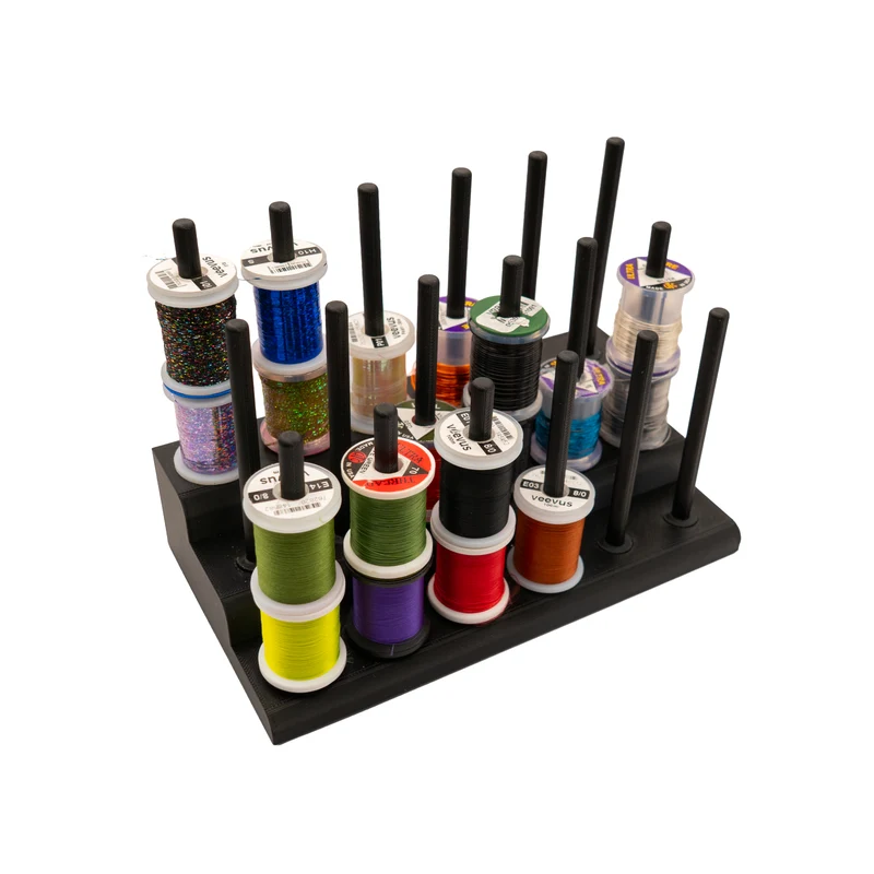 Fly Tying Thread Spool Holder | Desk Organizer | 24 or 36 Spools