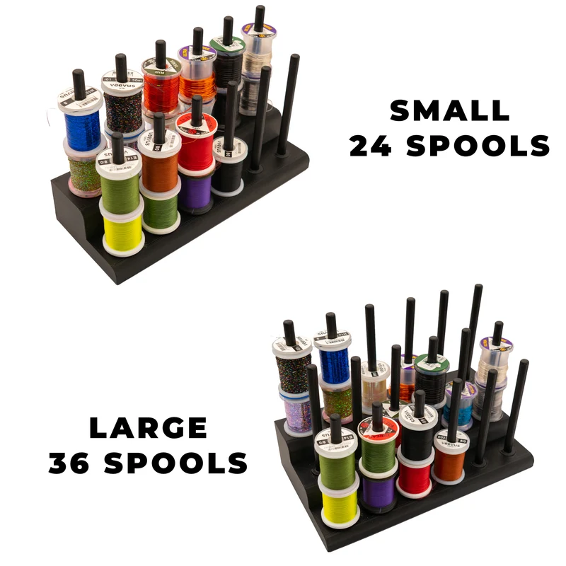 Fly Tying Thread Spool Holder | Desk Organizer | 24 or 36 Spools