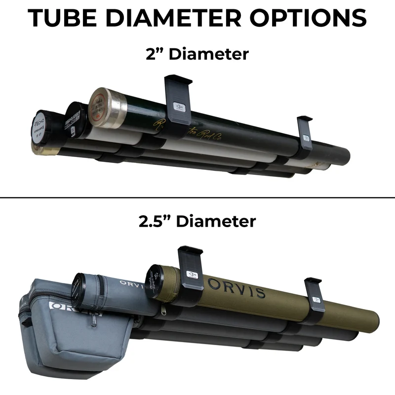 Fly Rod Tube Holder | Quad Shelf