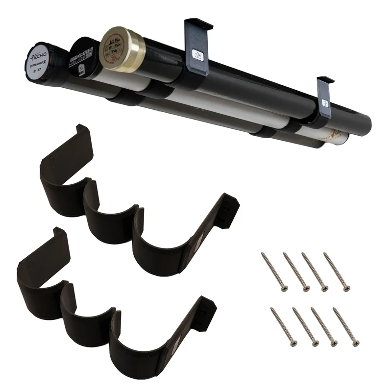 Fly Rod Tube Holder | Triple Shelf
