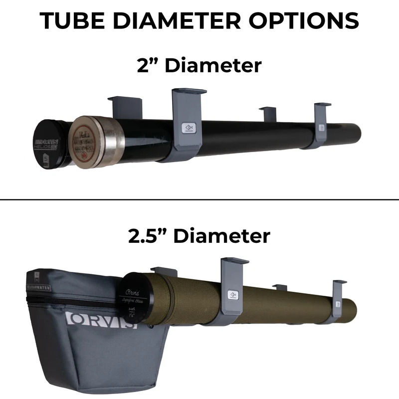 Fly Rod Tube Holder | Double Shelf