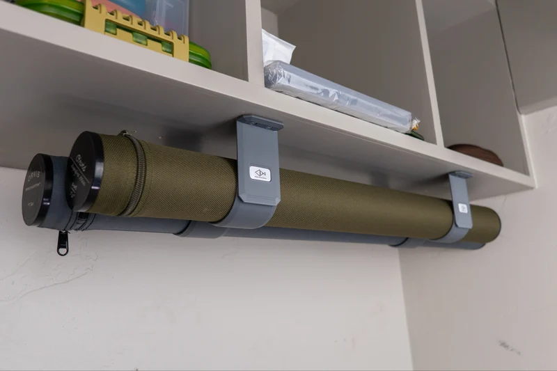 Fly Rod Tube Holder | Double Shelf