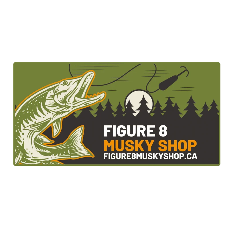 Stickers - Figure 8 Backwoods Edition - Khaki Green