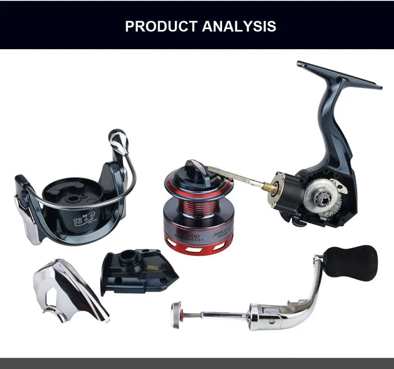WALK FISH 13+1BB Spinning Fishing Reel Metal XS1000-7000 Series Spinning Reel Fishing Tackle