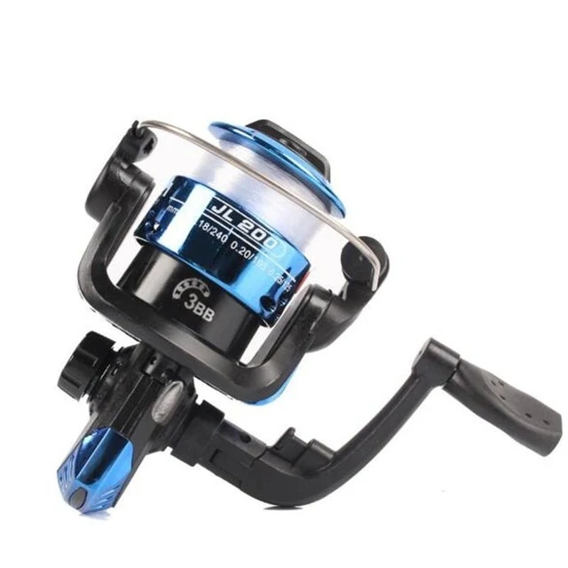 Mounchain 3 axis Fishing Reel Aluminum Body Spinning Reel 5.2:1 Speed Ratio Left/Right Hand Fishing Wheel 40M Fishing Line whee