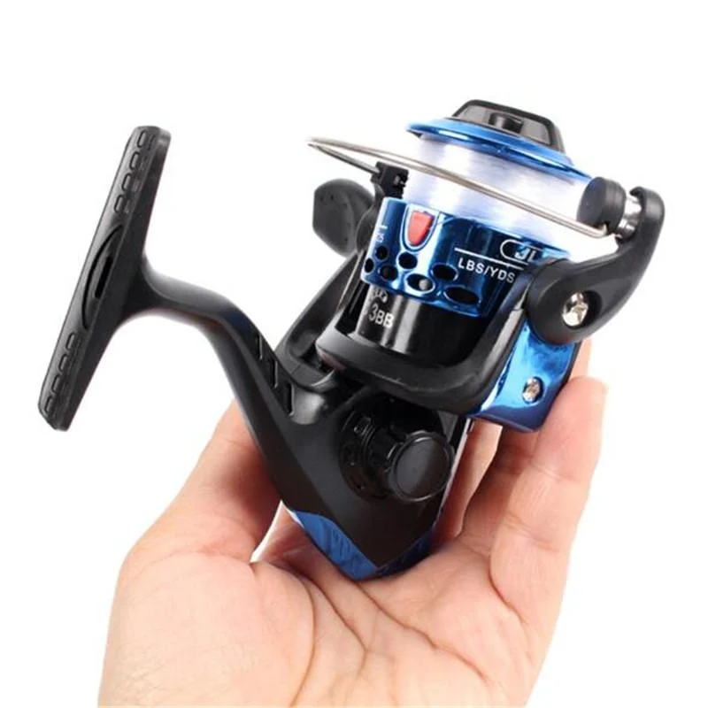 Mounchain 3 axis Fishing Reel Aluminum Body Spinning Reel 5.2:1 Speed Ratio Left/Right Hand Fishing Wheel 40M Fishing Line whee