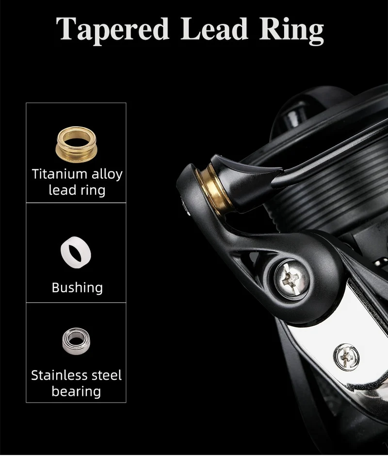TSURINOYA NA 2000 3000 3000 4000 5000 9BB 5.2:1 Grae Ratio Saltwater Fishing Reels Lightweight Spinning Fishing Reel