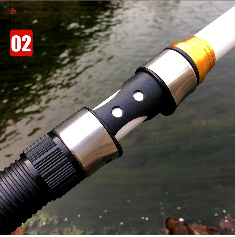 GHOTDA 2.1M -3.6M Carp Fishing Rod feeder Hard FRP Carbon Fiber Telescopic Fishing Rod fishing pole