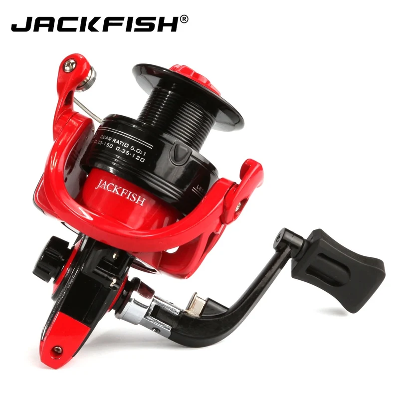 JACKFISH High Speed Fishing Reels G-Ratio 5.0:1 Bait Folding Rocker spinning wheel fishing reel carpa molinete de pesca