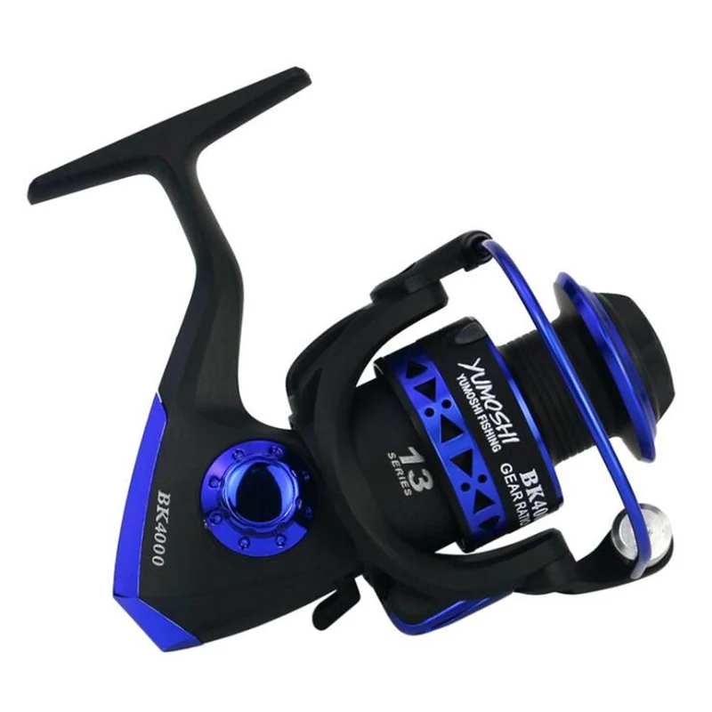 Professional Fishing Wheel 13 BB BK1000-7000 Series 5.1:1 speed reatio spinning fishing reel interchanged left/right hand wheel