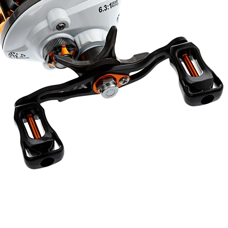 12 + 1 Bearings Waterproof Left / Right Hand Baitcasting Fishing Reel High Speed Fishing Reel with Magnetic Brake System