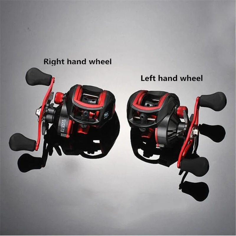 Lizard 18*1BB Metal Baitcasting Fishing Reel 8.1:1 Long Shot Left / Right Hand Fishing Wheel Bait Casting Fishing Reel