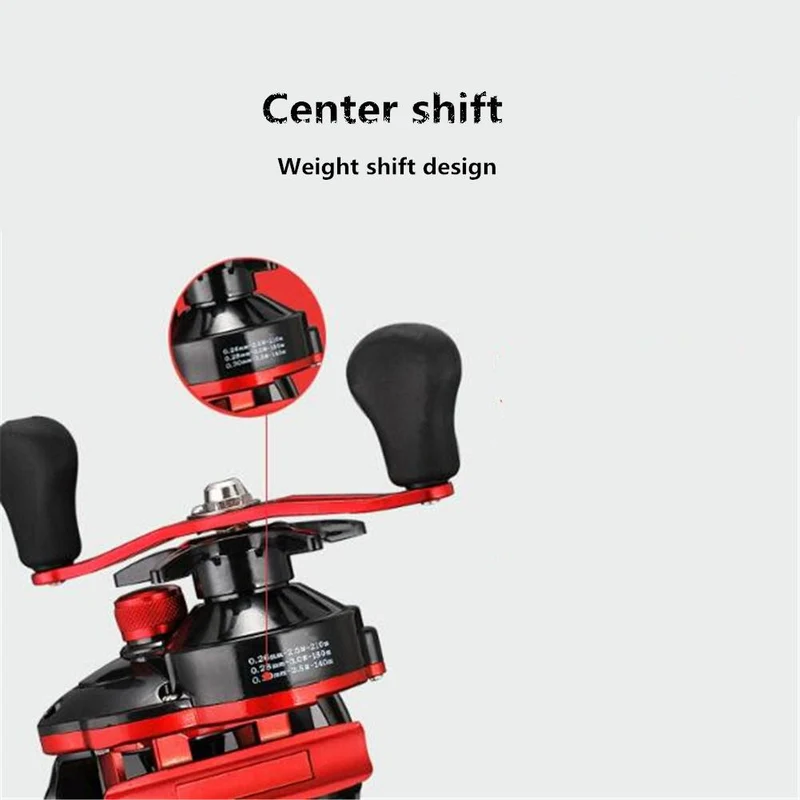 Lizard 18*1BB Metal Baitcasting Fishing Reel 8.1:1 Long Shot Left / Right Hand Fishing Wheel Bait Casting Fishing Reel