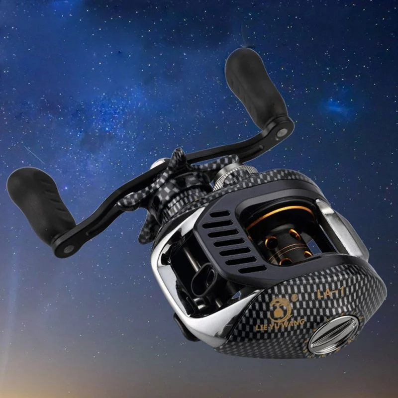 6.3:1 Baitcast Fishing Reel 13 Bearing Large Line Capacity Lightweight Left-handed Right-handed Bait Casting Fishing Wheel Tool