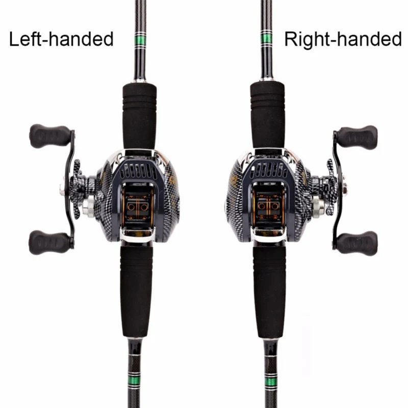 6.3:1 Baitcast Fishing Reel 13 Bearing Large Line Capacity Lightweight Left-handed Right-handed Bait Casting Fishing Wheel Tool