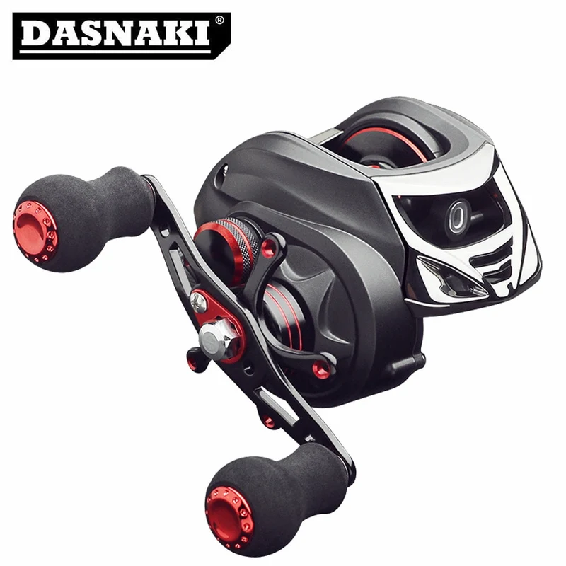 DASNAKI Baitcast reel 5.5kg Power fishing baitcasting reel Magnetic Drag 7.0:1 reels Light Carbon Body molinete de pesca