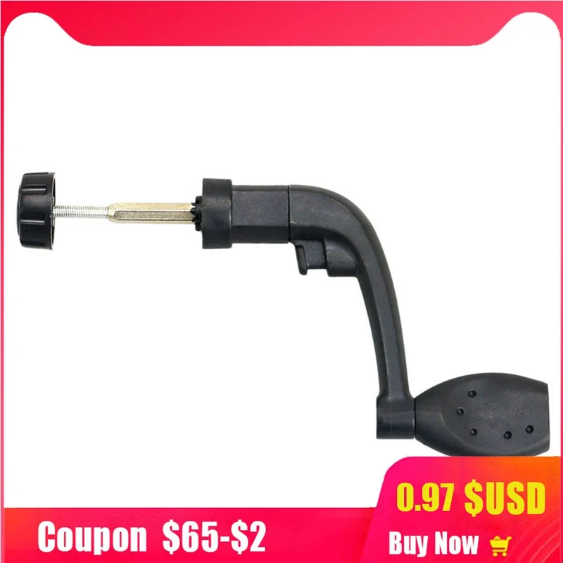 Universal 200 Model Fishing Reels Rock Arms Pastic small fishing wheels Rocks Arm Folding Handle +1pcs Screws