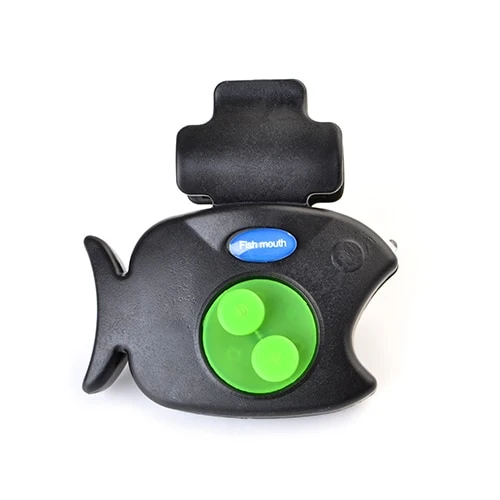 FISH KING 1pcs 40g Fishing Electronic LED Light Fish Bite Sound Alarm Bell Clip On Fishing Rod Black Tackle Fishing accessories