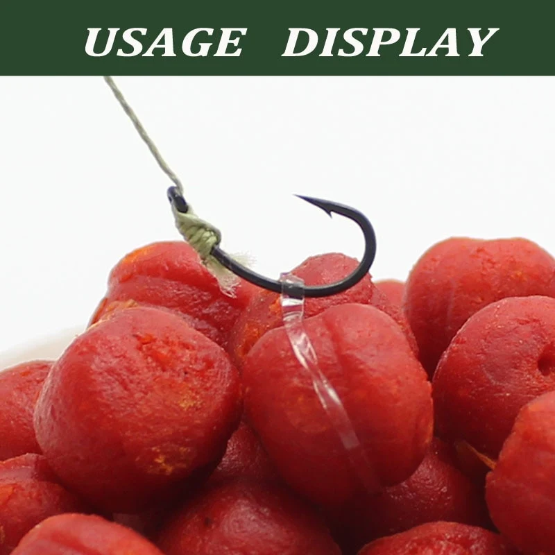 120 PCS Pellets Bait Band Rubber Bait Bander Carp Fishing Accessories Elastic Baitbands Rings For Bait Boilies Holder Tackle