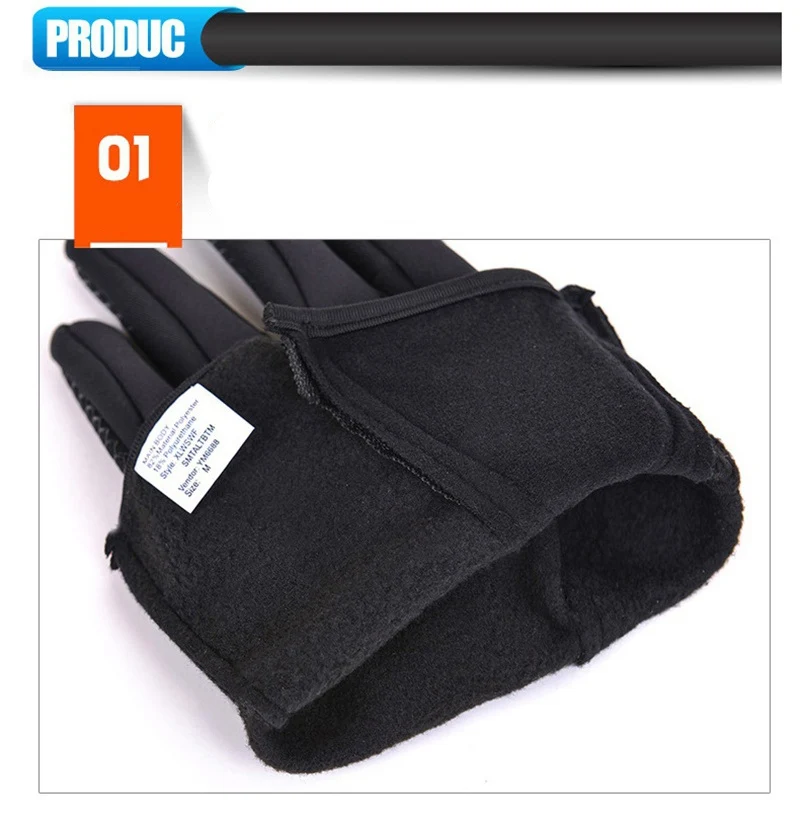 Fishing Gloves Full Finger Neoprene PU Breathable Leather Warm Pesca Fitness Carp Fishing Accessories Winter Fishing Gloves