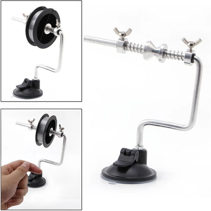New Portable Fishing Line Winder Reel Spool Spooler System Tackle Tool Suction Cup Sea Carp Fishing Tool Accessories 60mm