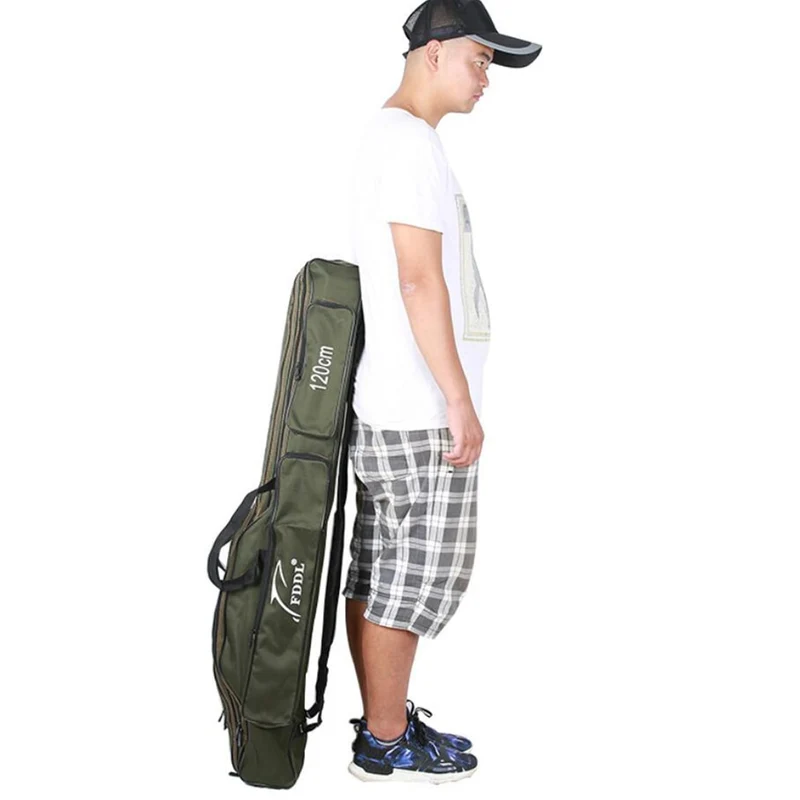 FDDL Fishing Rod bag Carrier Fishing Reel Pole Storage Bag 110cm / 120cm / 130cm / 150cm
