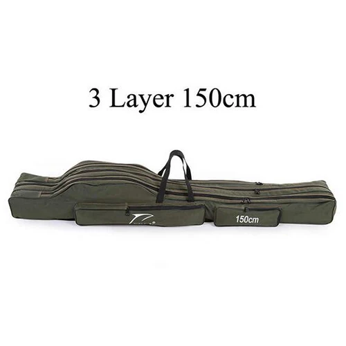 FDDL Fishing Rod bag Carrier Fishing Reel Pole Storage Bag 110cm / 120cm / 130cm / 150cm
