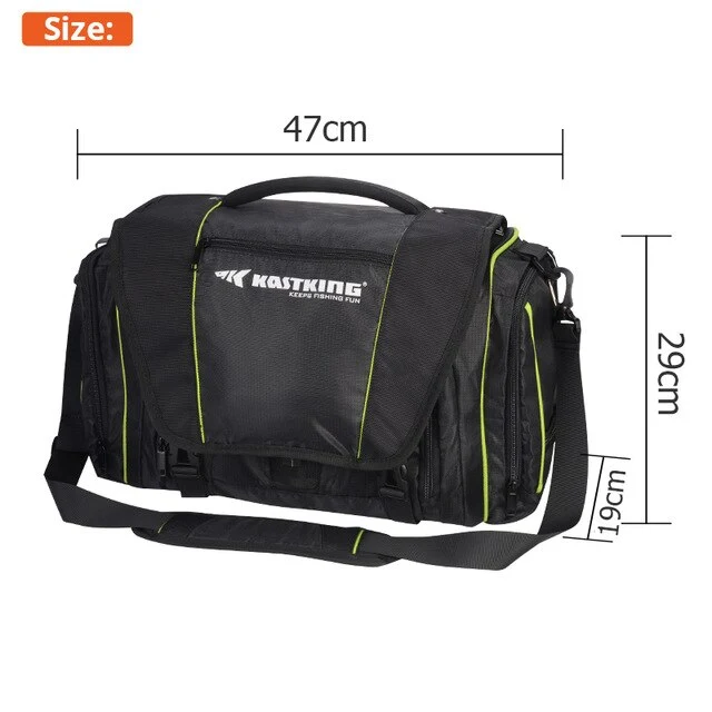 KastKing Waterproof Fishing Bag Large Capacity Multifunctional Lure Fishing Tackle Pack Outdoor Shoulder Bags