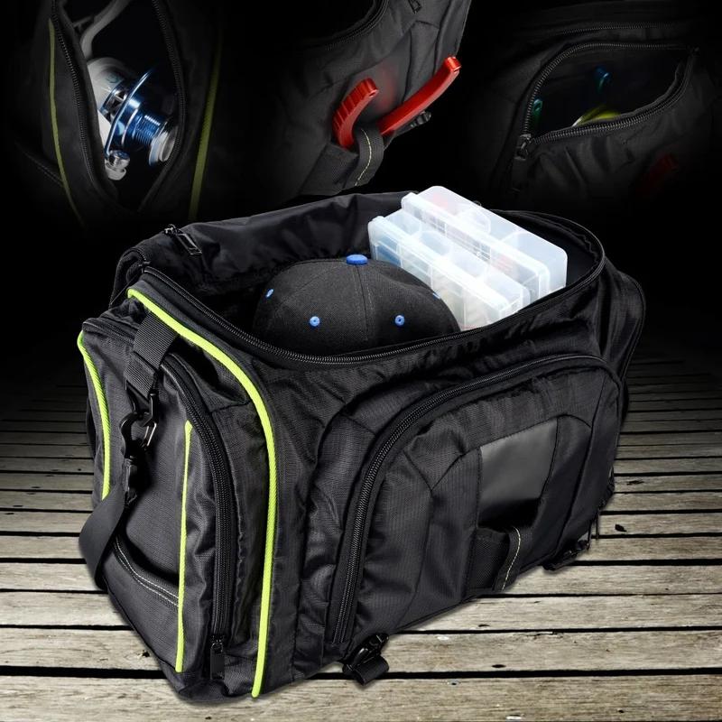 KastKing Waterproof Fishing Bag Large Capacity Multifunctional Lure Fishing Tackle Pack Outdoor Shoulder Bags
