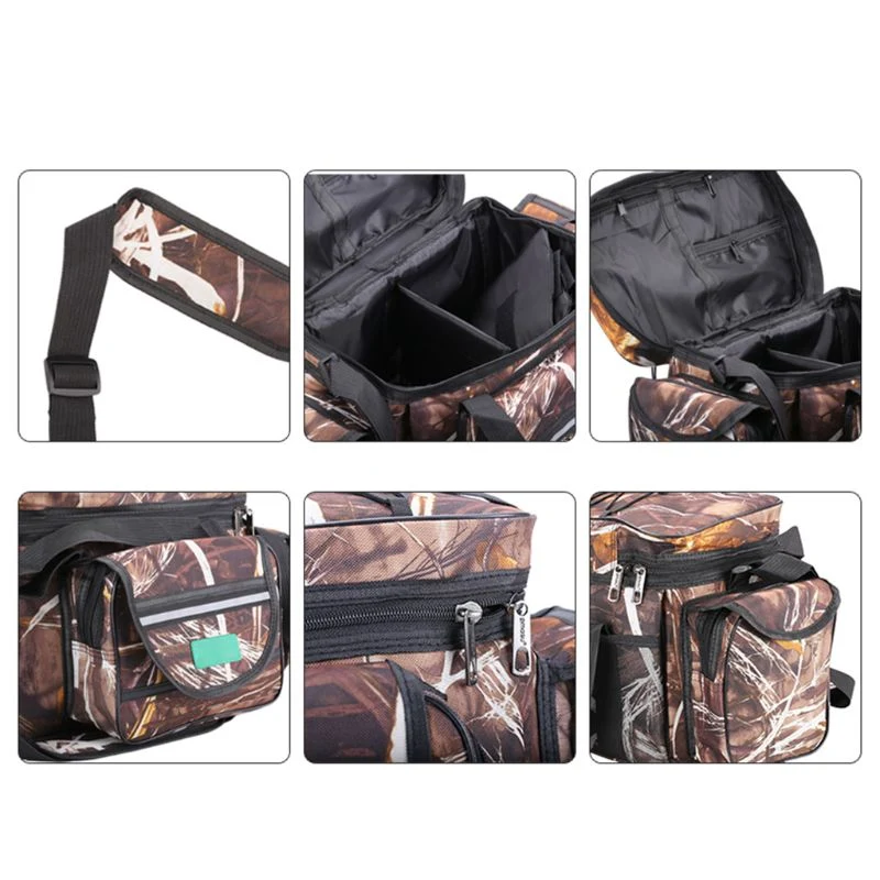 Multi-function Storage Bag Shoulder Messenger Large-capacity Fishing Gear Pocket Bags Tool Waterproof Durable Pack