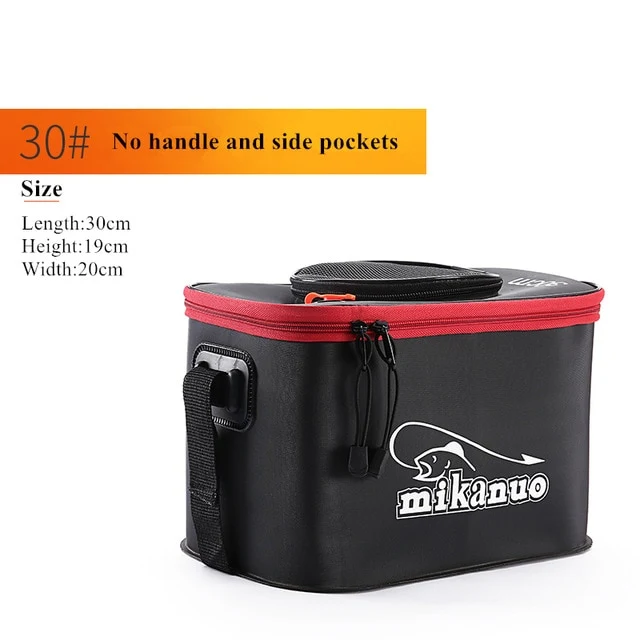 Loogdeel Portable Zipper Fishing Bucket Outdoor Folding EVA Fishing Bag live fish bucket 5 Sizes Camping Hiking Fishing Bag