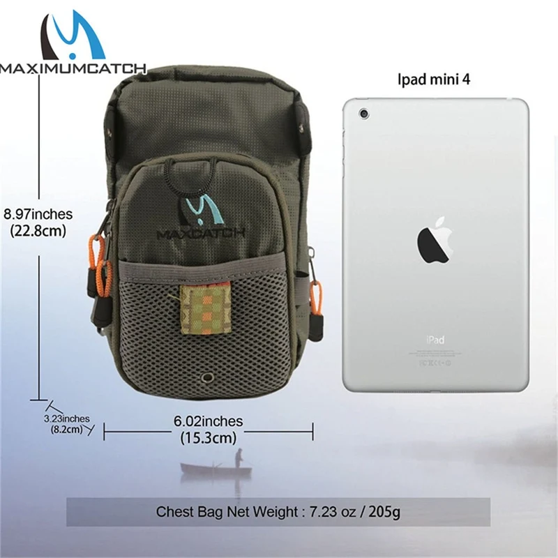 Maximumcatch Fly Fishing Bag Fishing Chest Pack Fishing Backpack With Fishing Tool Accessory