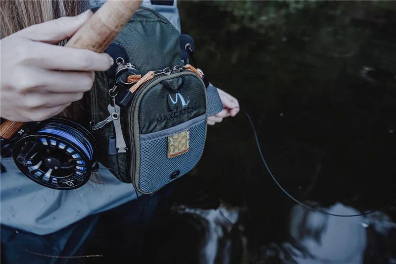 Maximumcatch Fly Fishing Bag Fishing Chest Pack Fishing Backpack With Fishing Tool Accessory