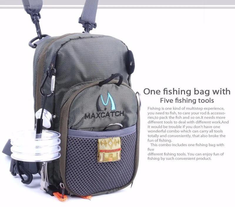 Maximumcatch Fly Fishing Bag Fishing Chest Pack Fishing Backpack With Fishing Tool Accessory