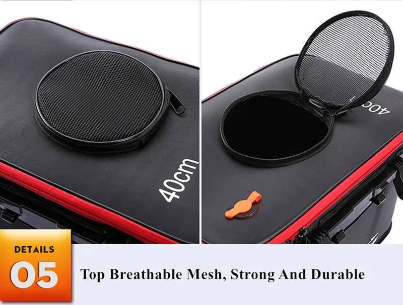 WALK FISH Portable EVA Fishing Bag Collapsible Fishing Bucket Live Fish Box Camping Water Container Pan Basin Tackle Storage Bag