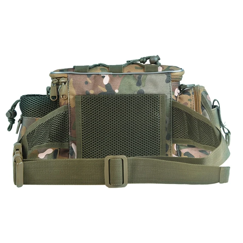 Multifunctional Fishing Bags Canvas Lure Waist Pack Messenger Pole Package 3 Layer Fishing Bag Carp Tackle 40 * 23 * 7cm
