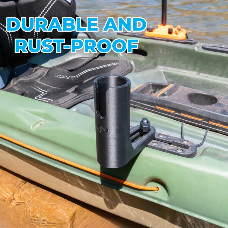 Kayak Fishing Net Holder | Rail Mount | T-Track Compatible | Made in USA