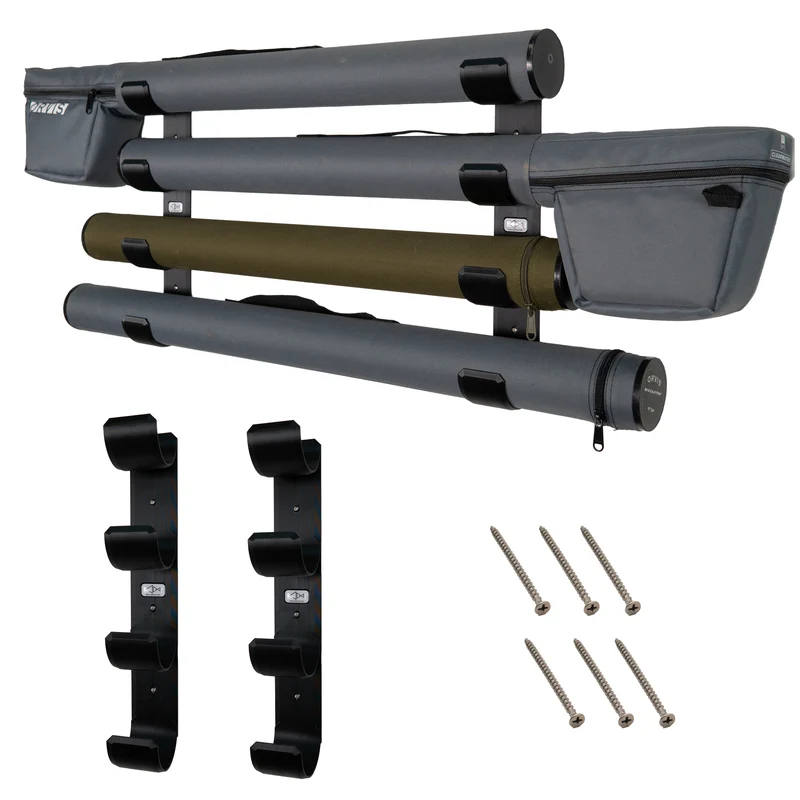 Fly Rod Tube Holder | Quad Wall