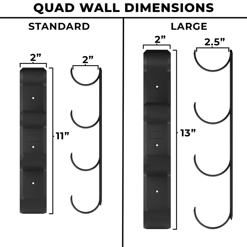 Fly Rod Tube Holder | Quad Wall
