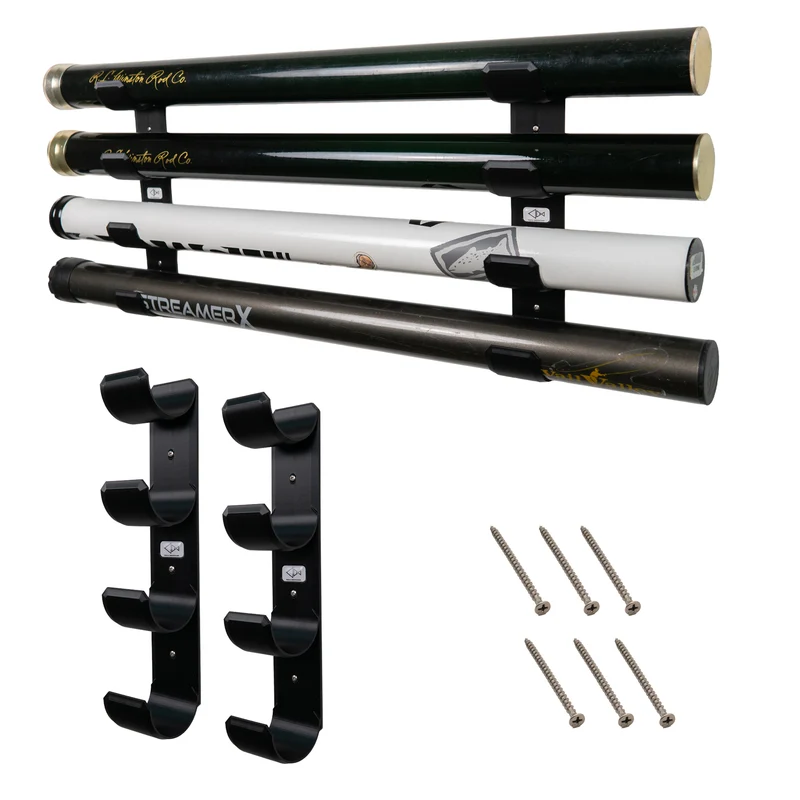 Fly Rod Tube Holder | Quad Wall