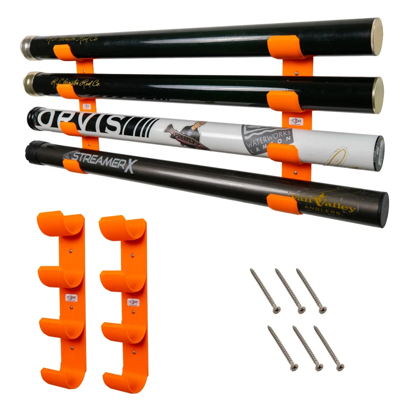 Fly Rod Tube Holder | Quad Wall
