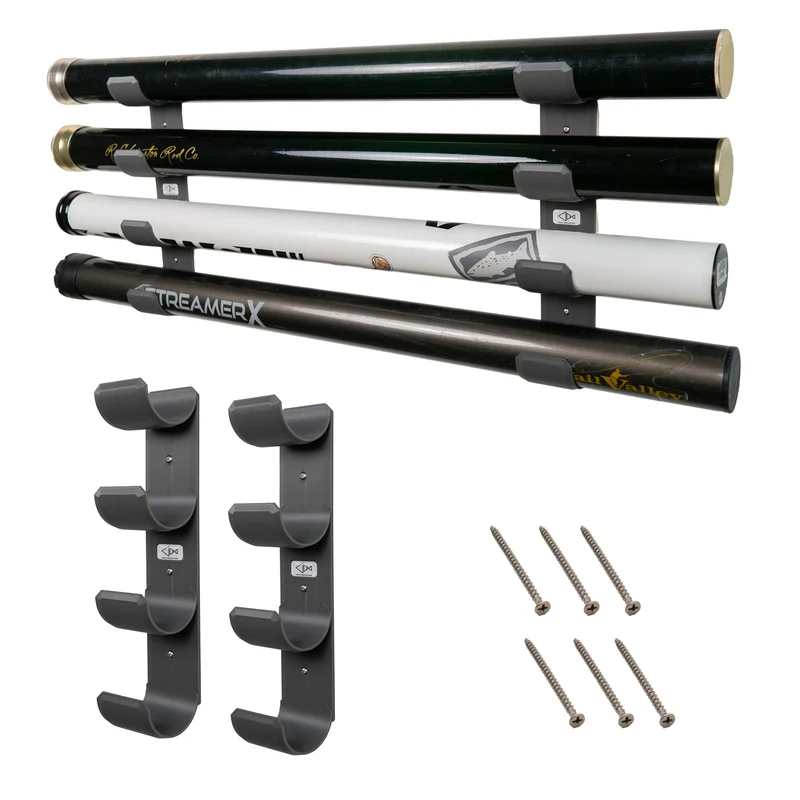 Fly Rod Tube Holder | Quad Wall