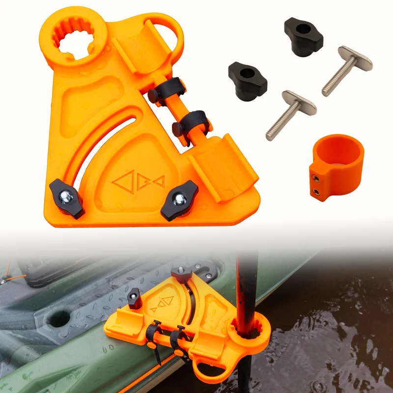 Kayak Stake Out Pole Holder with Adjustable Locking Collar