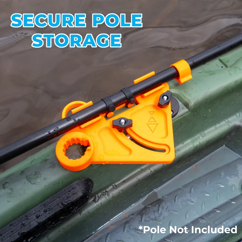 Kayak Stake Out Pole Holder with Adjustable Locking Collar