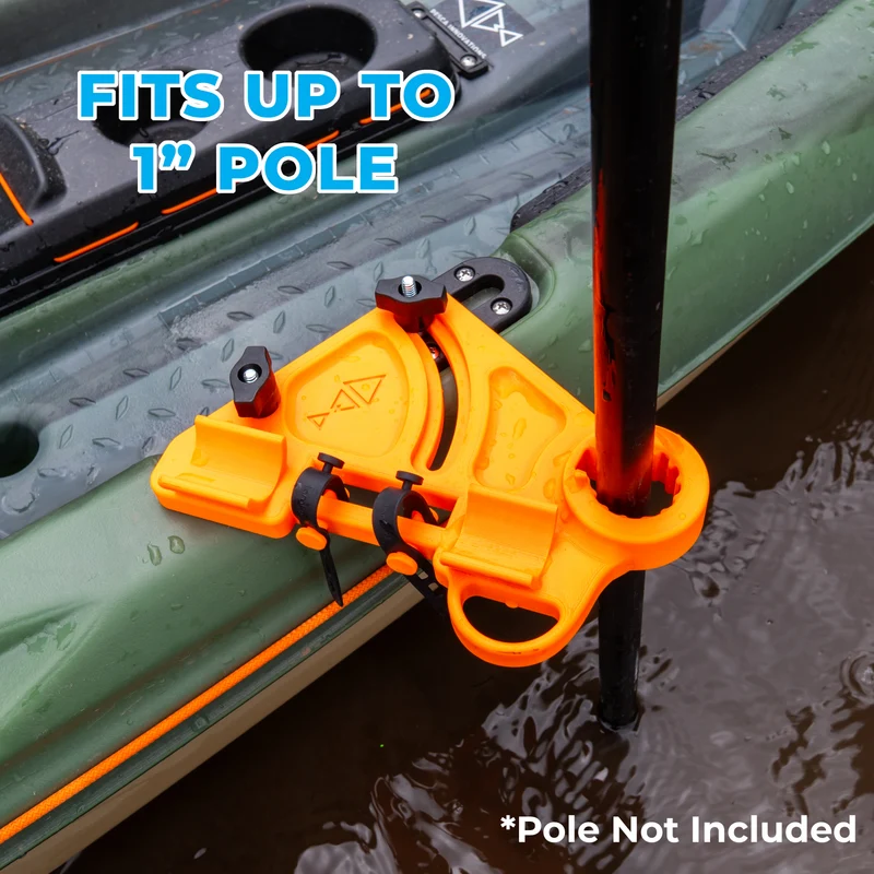 Kayak Stake Out Pole Holder with Adjustable Locking Collar