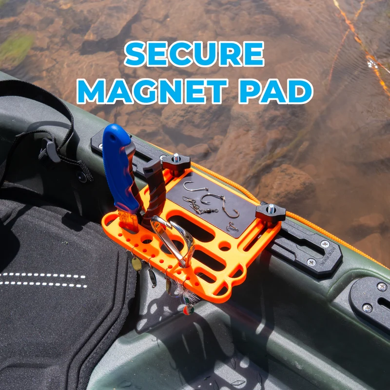 Kayak Tool Holder with Magnetic Pad | Rail Mount