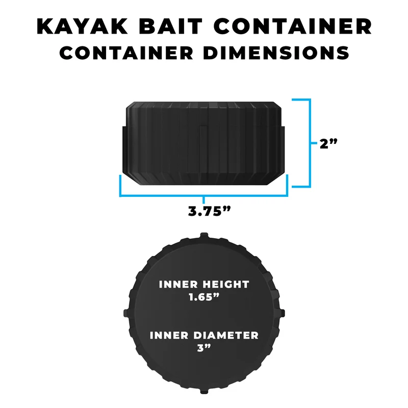Kayak Bait Container | T-Rail Mount