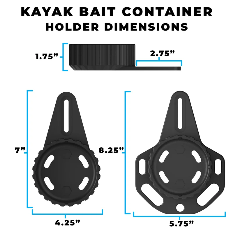 Kayak Bait Container | T-Rail Mount