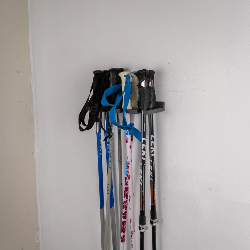 Ski Pole Holder | Wall Mount Rack