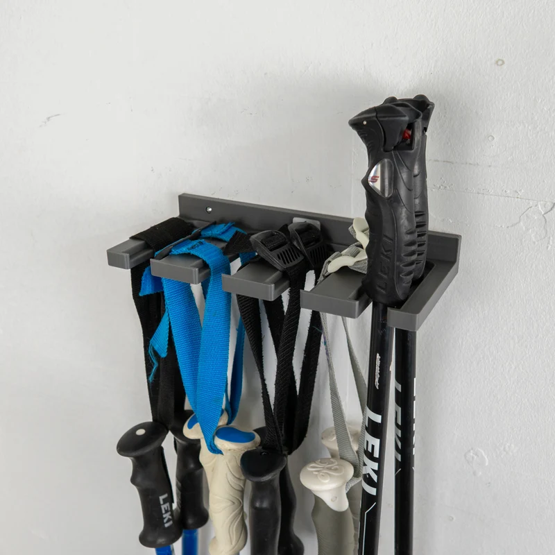 Ski Pole Holder | Wall Mount Rack